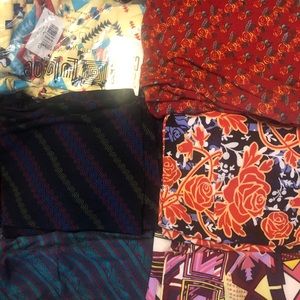 6 pairs TC Lularoe leggings - NWOT and EUC/WOWO